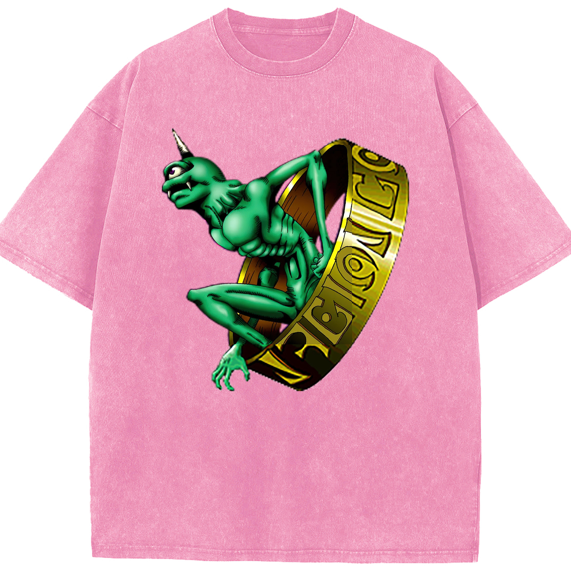 （画像用） 遊☆戯☆王 Yu-Gi-Oh! 綿100% ヴィンテージ風 半袖Tシャツ（フロントプリント）